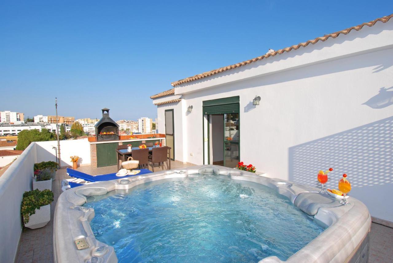 Apartamento Isla De Benalmadena 1, Jacuzzi, 80M From The Sea, Ac, Bbq, Private Parking, Big Terrace Exterior foto
